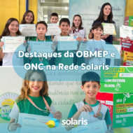 Estudantes destaque na OBMEP e ONC na Rede Solaris